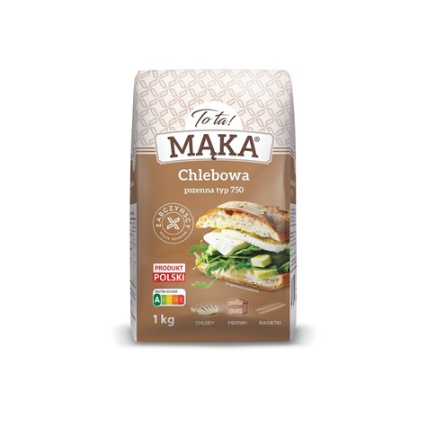 MĄKA TOTA PSZENNA CHLEBOWA 1kg/10 typ 750