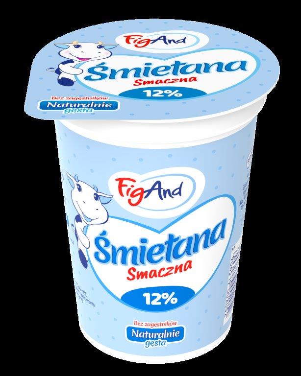 FIGAND ŚMIETANA 400g 12% (12)