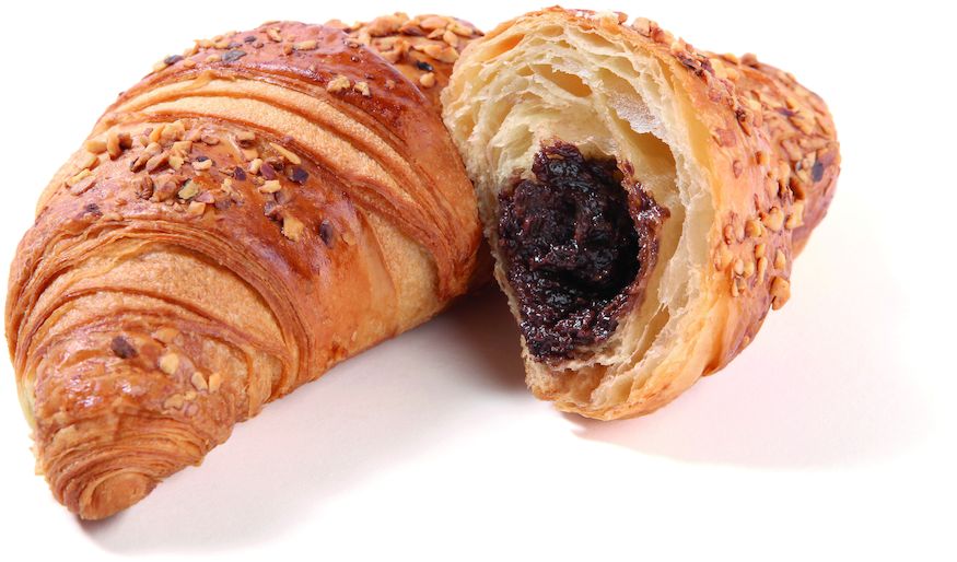 DELIFRANCE CROISSANT Z CZEKOLADĄ I ORZECHAM 90g/48