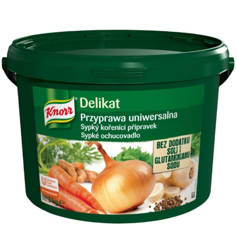 KNORR DELIKAT PRZYPRAWA UNIWERSALNA BEZ SOLI BEZ GLUTAMINIANU 3kg