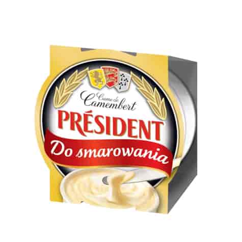 PRESIDENT CAMEMBERT DO SMAROWANIA NATURALNY 120g/12