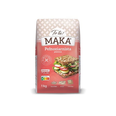 MĄKA TOTA PSZENNA PEŁNOZIARNISTA 1kg/10