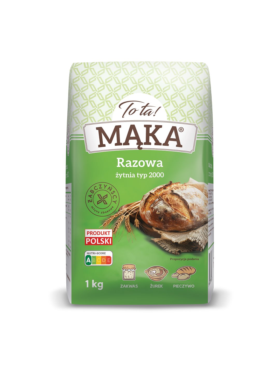 MĄKA TOTA ŻYTNIA RAZOWA 1kg/10 typ 2000