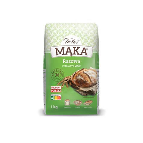 MĄKA TOTA ŻYTNIA RAZOWA 1kg/10 typ 2000