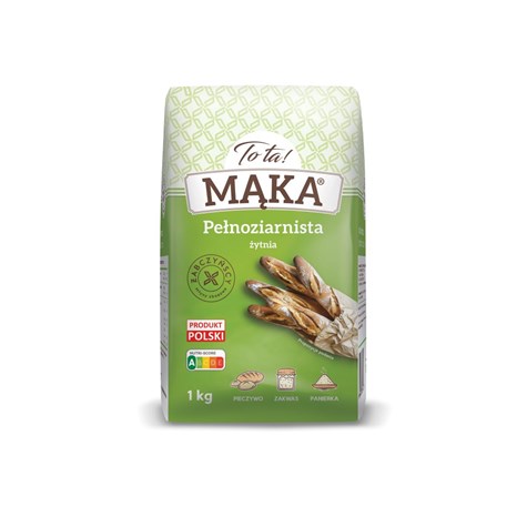 MĄKA TOTA ŻYTNIA PEŁNOZIARNISTA 1kg/10