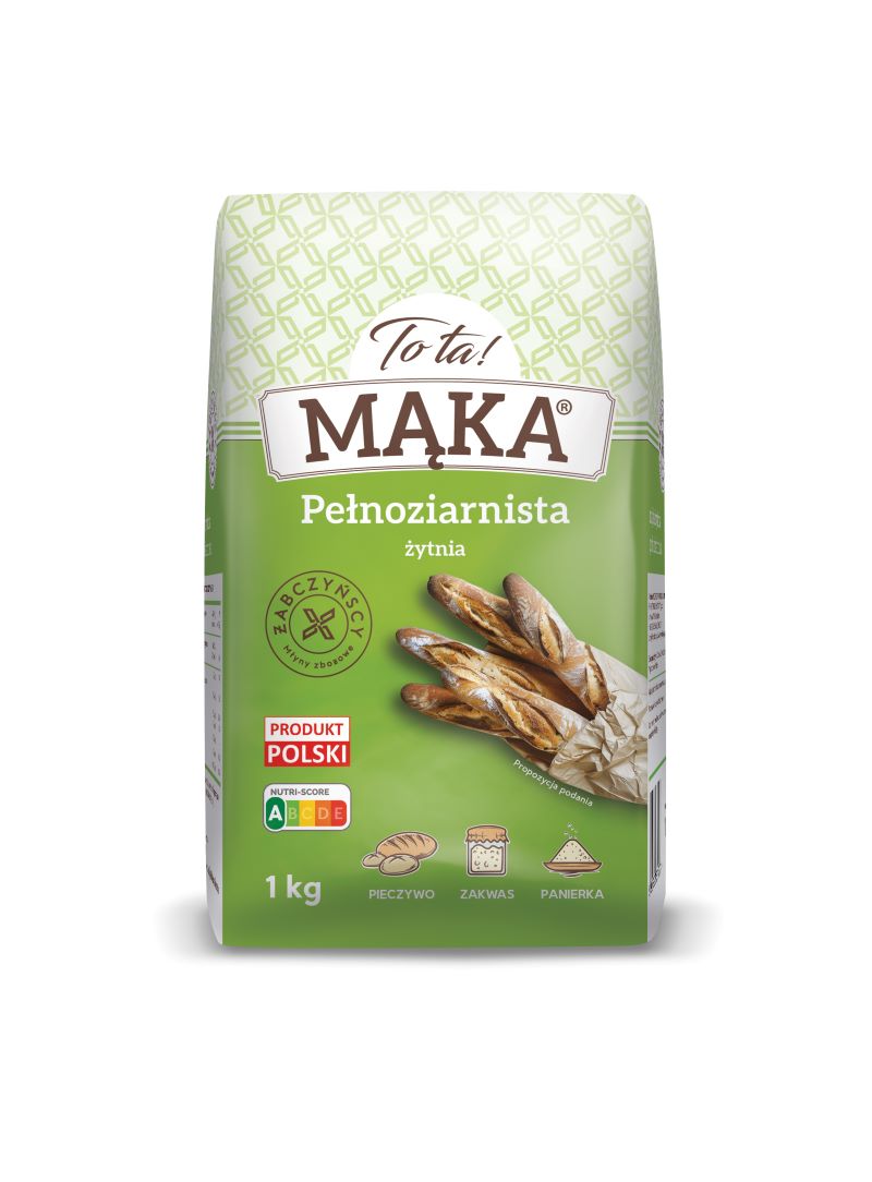 MĄKA TOTA ŻYTNIA PEŁNOZIARNISTA 1kg/10
