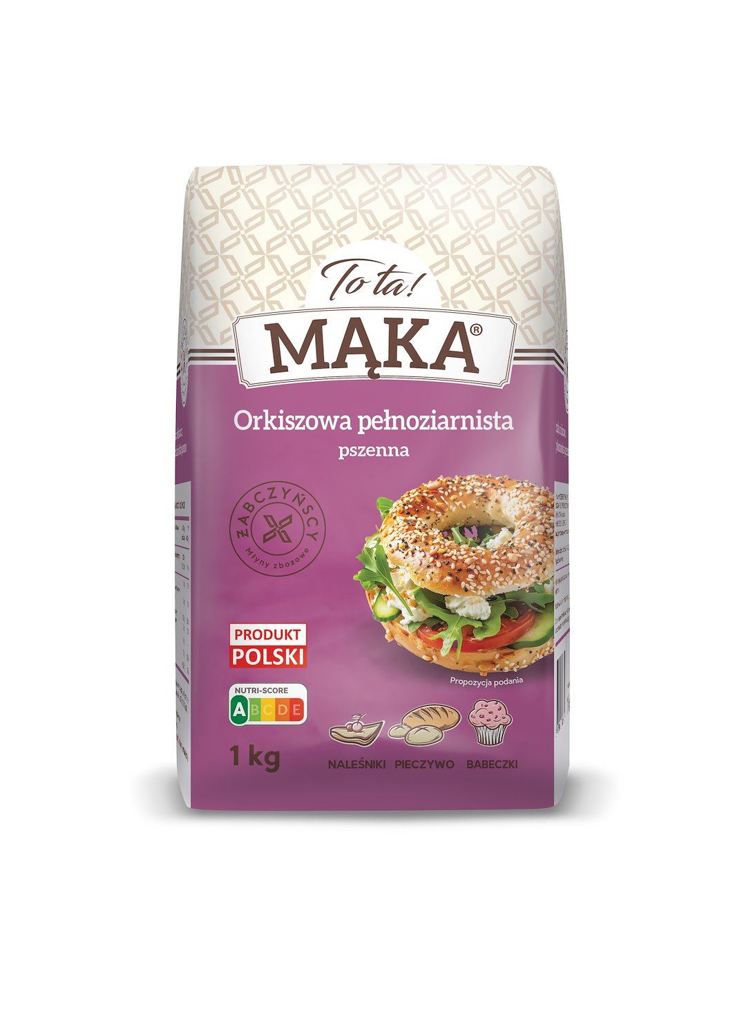 MĄKA TOTA ORKISZOWA PEŁNOZIARNISTA 1kg/10