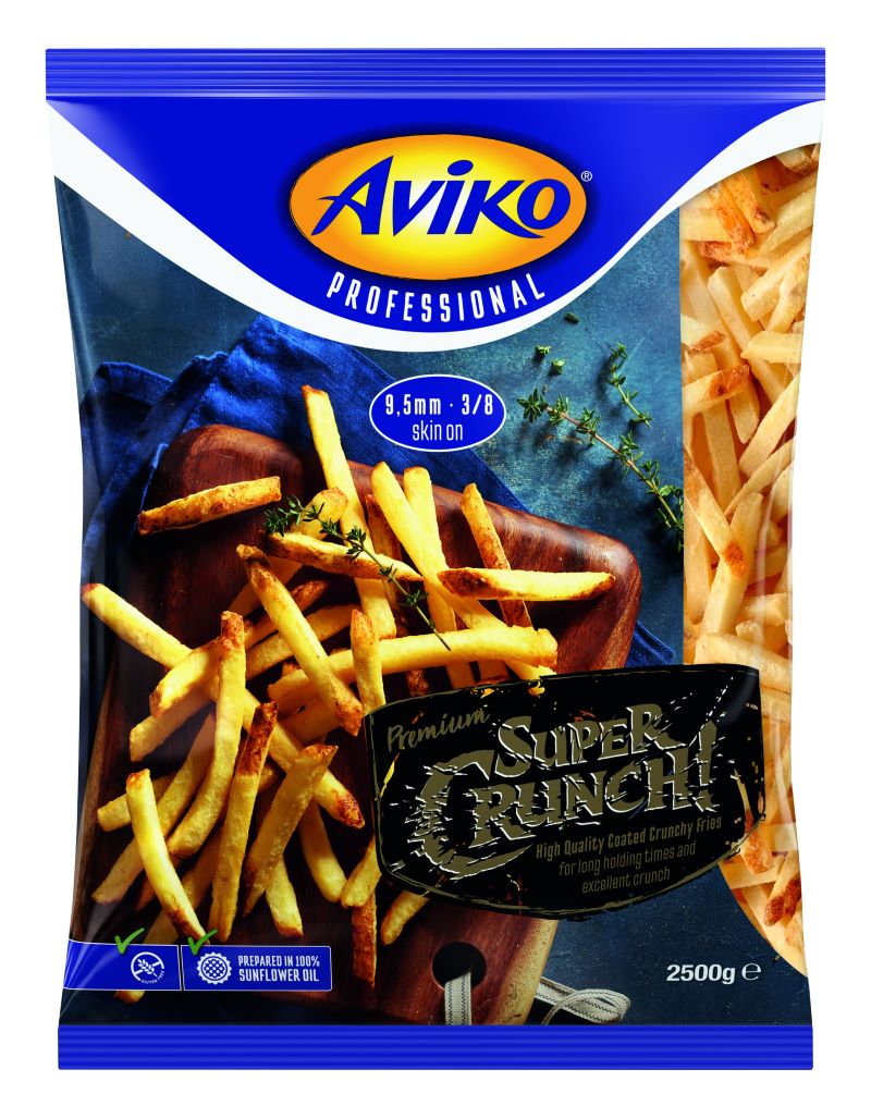 AVIKO FRYTKI SUPER CRUNCH ZE SKÓRKĄ 9,5mm 2,5kg/4