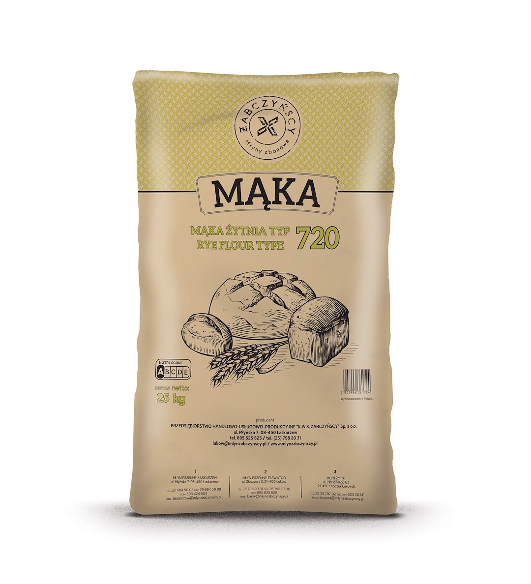 MĄKA TOTA ŻYTNIA 25kg typ 720