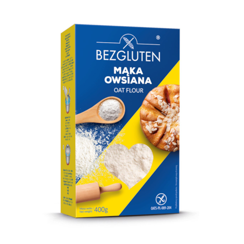 BEZGLUTEN MĄKA OWSIANA BEZGLUTENOWA 400g/13