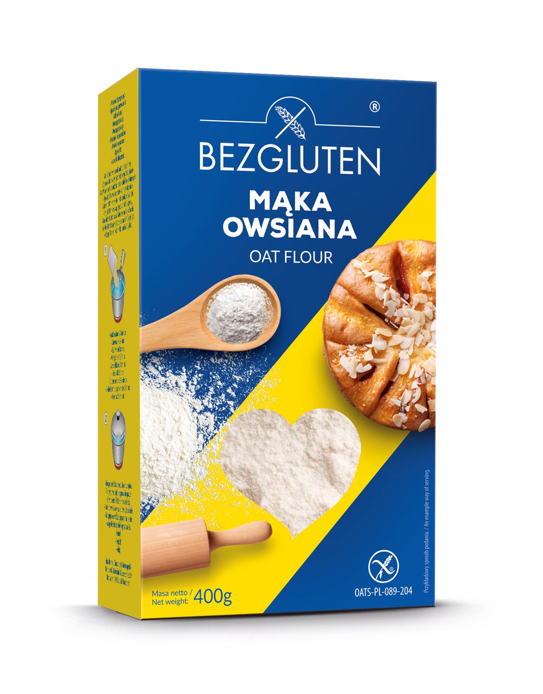 BEZGLUTEN MĄKA OWSIANA BEZGLUTENOWA 400g/13