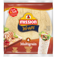 MISSION WRAPS MULTIGRAIN SIEMIĘ LNI 4x25cm 245g/16