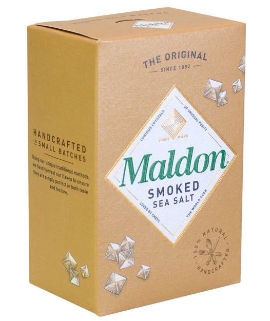 Q SÓL MORSKA W PŁATKACH WĘDZONA MALDON 125g/12