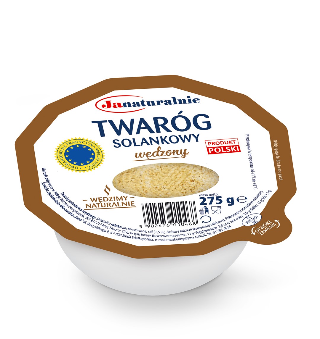 JANA TWARÓG SOLANKOWY WĘDZONY 275g/12