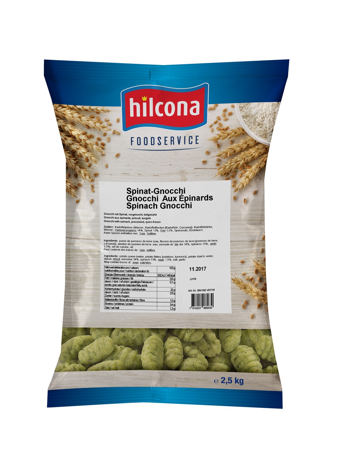 HILCONA GNOCCHI SZPINAKOWE 5kg (2x2,5kg)