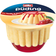 MULLER BIG PUDING DESER WANILIA/WIŚNIA 450g/6