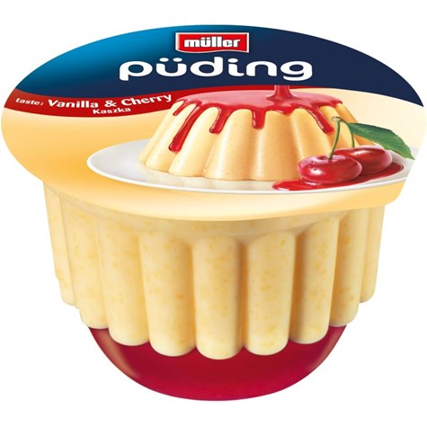MULLER BIG PUDING DESER WANILIA/WIŚNIA 450g/6