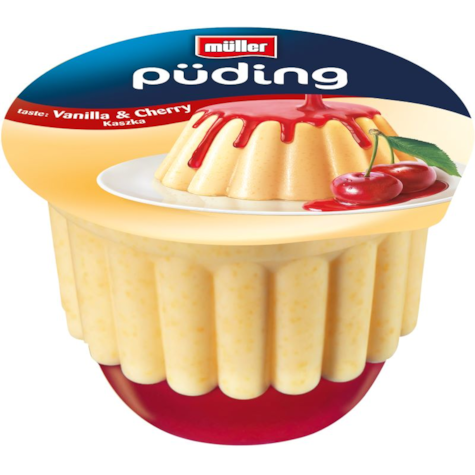 MULLER BIG PUDING DESER WANILIA/WIŚNIA 450g/6