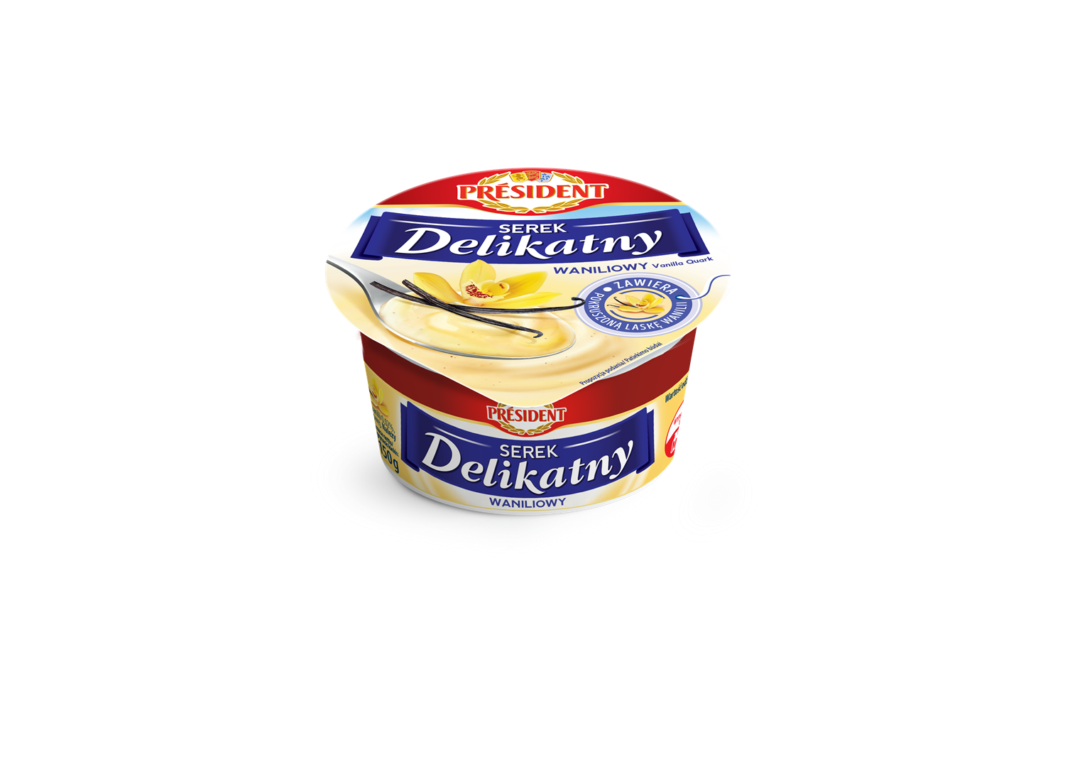 PRESIDENT SEREK DELIKATNY WANILIOWY 150g/12