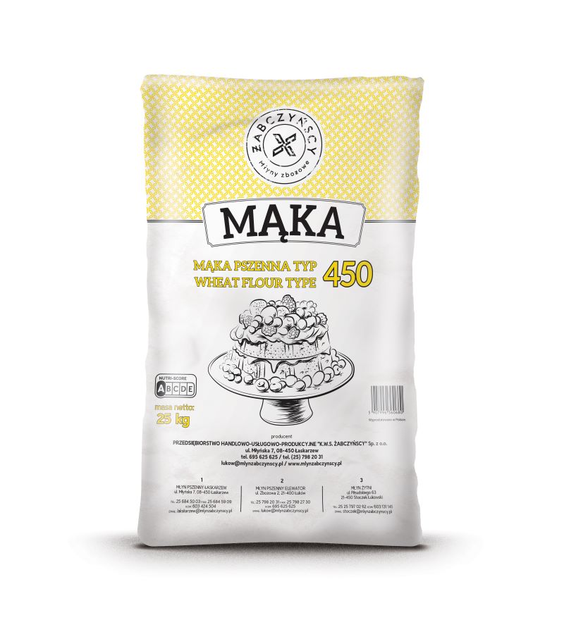 MĄKA TOTA PSZENNA TORTOWA 25kg typ 450