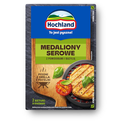 HOCHLAND GRILLOWY MEDALION SEROWY POM/BAZ 2x60g/14