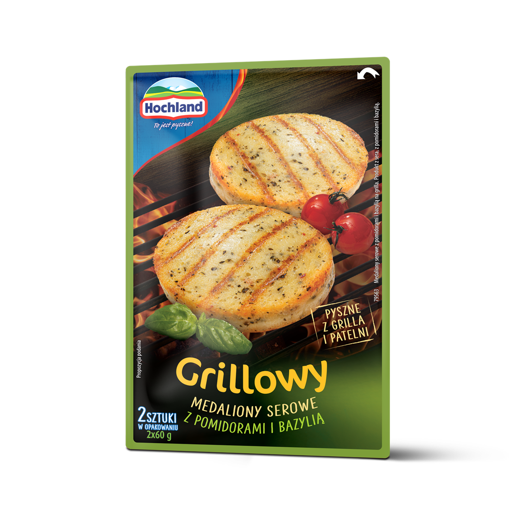 HOCHLAND GRILLOWY MEDALION SEROWY POM/BAZ 2x60g/14