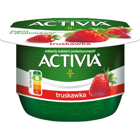 DANONE ACTIVIA TRUSKAWKA 120g/12