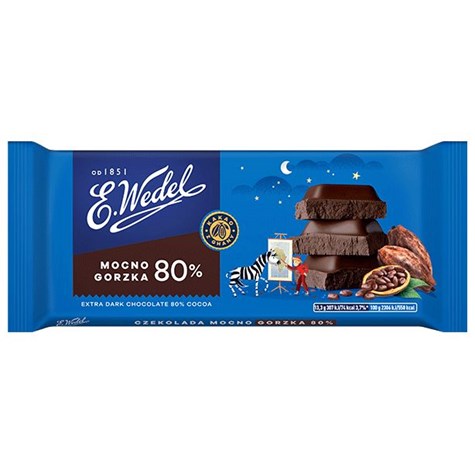WEDEL CZEKOLADA MOCNO GORZKA 80% 80g/22