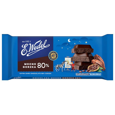 WEDEL CZEKOLADA MOCNO GORZKA 80% 80g/22