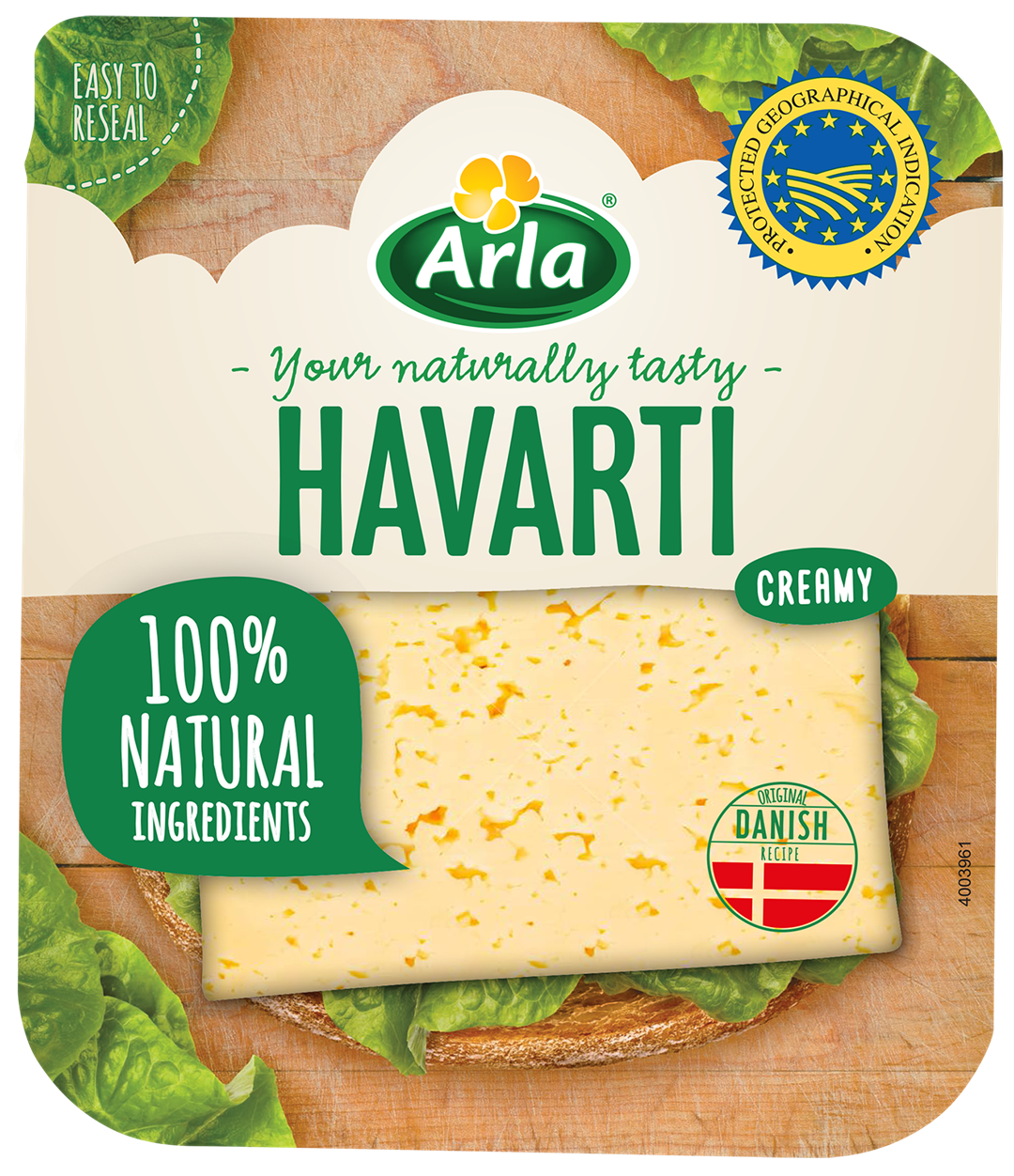 ARLA SER HAVARTI CREAMY PLASTRY 150g/14