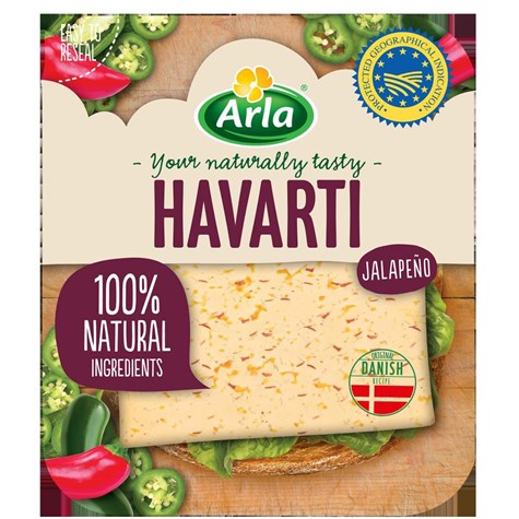 ARLA SER HAVARTI JALAPENO PLASTRY 150g/14