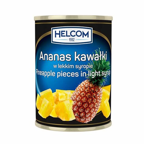 GREEK ANANAS KOSTKA 565g/300g (24) Helcom