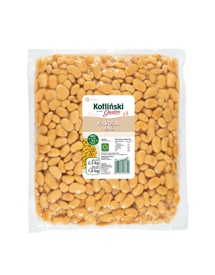 KOTLIŃSKI FASOLA BIAŁA JAŚ 5400g/5000g (3) VACCUM