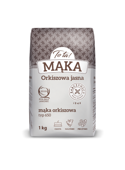 MĄKA TOTA ORKISZOWA JASNA 1kg/10 typ 650