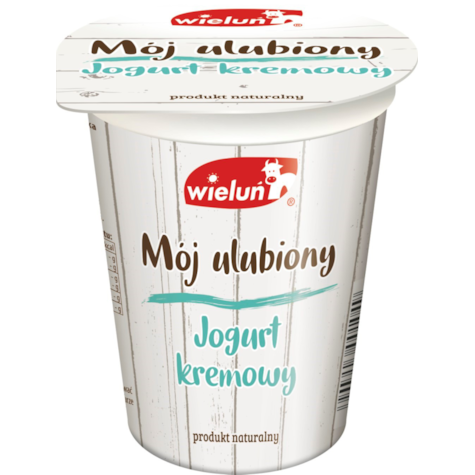 WIELUŃ JOGURT KREMOWY 350g/12