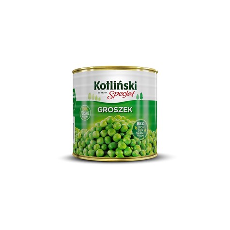 KOTLIŃSKI GROSZEK KONSERW 2600g/1600g puszka