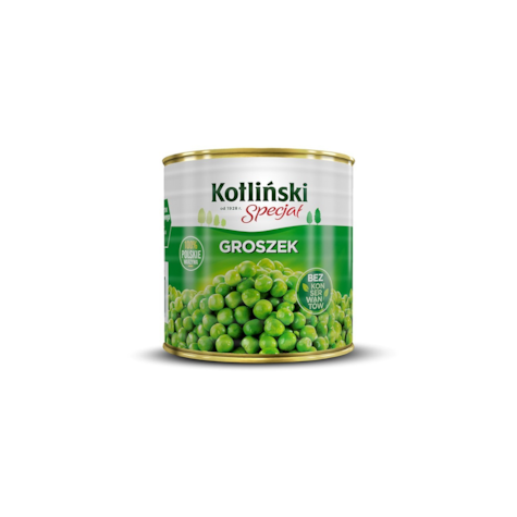 KOTLIŃSKI GROSZEK KONSERW 2600g/1600g puszka