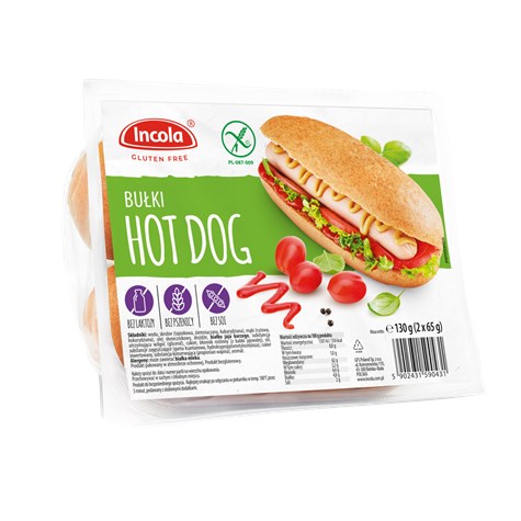 INCOLA BUŁKA HOT DOG 130g/12 BEZGLUTENOWA