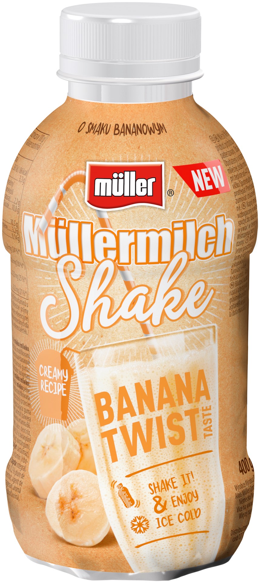 MULLER SHAKE MILK BANAN 400g/12