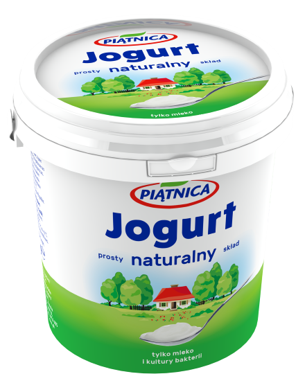 PIĄTNICA JOGURT NATURALNY 2% 1L/6