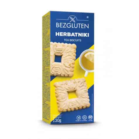 BEZGLUTEN HERBATNIKI BEZGLUTENOWE 130g/10