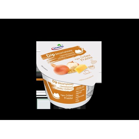 MLEKPOL DIP ŚMIETANOWY CEBULKA I CHEDD 180g/12
