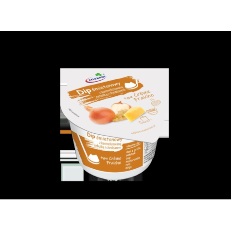 MLEKPOL DIP ŚMIETANOWY CEBULKA I CHEDD 180g/12