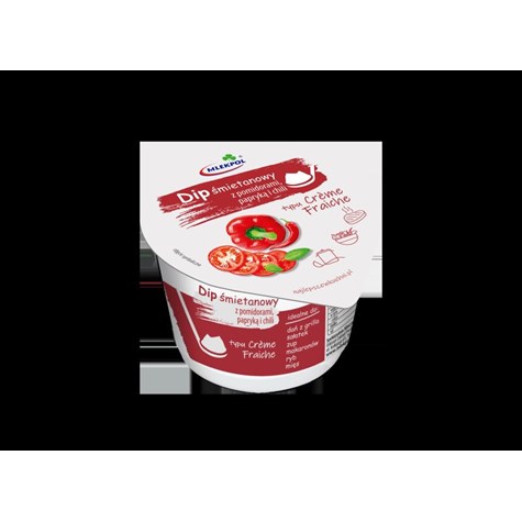 MLEKPOL DIP ŚMIETANOWY POMID PAPR I CHILI 180g/12