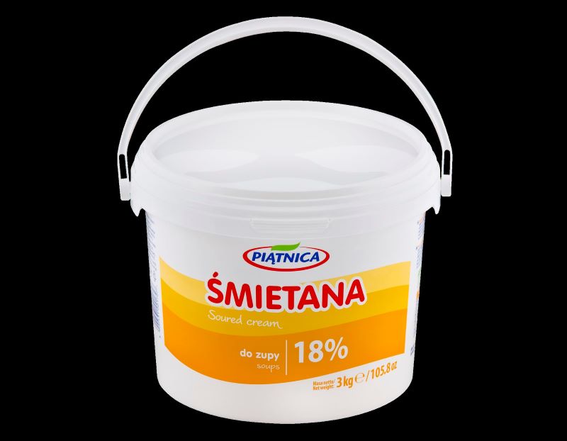 PIĄTNICA HORECA ŚMIETANA 3L 18%