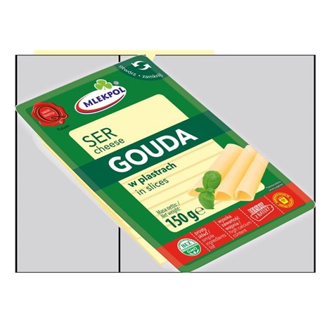 MLEKPOL SER PLASTRY 150g GOUDA (12)