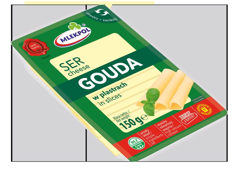 MLEKPOL SER PLASTRY 150g GOUDA (12)