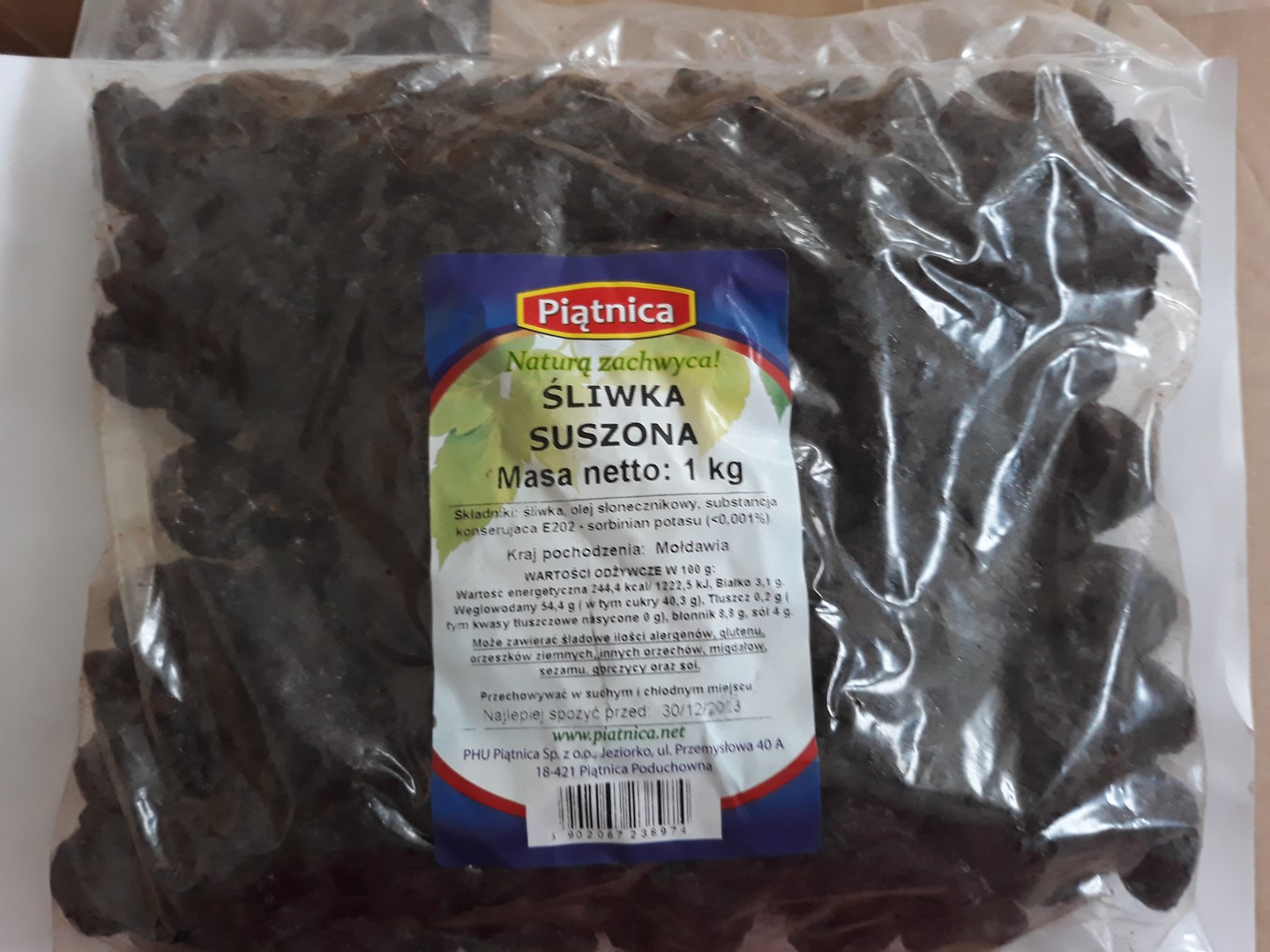 P. ŚLIWKA SUSZONA 1kg/15