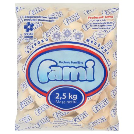 FAMI PIEROGI Z MIĘSEM 2,5kg/2