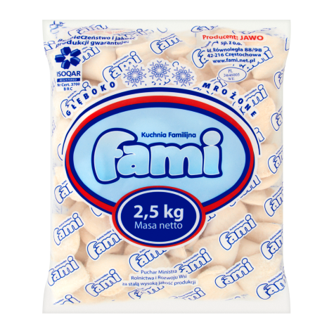 FAMI PIEROGI Z SEREM 2,5kg/2